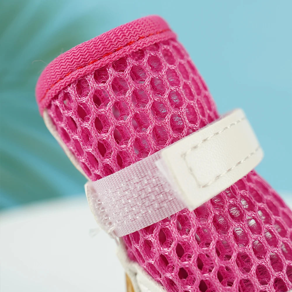 Summer Dog Shoes-Anti-slip Pet Puppy Boots for Small Dogs Breathable Shoes for Small Dogs