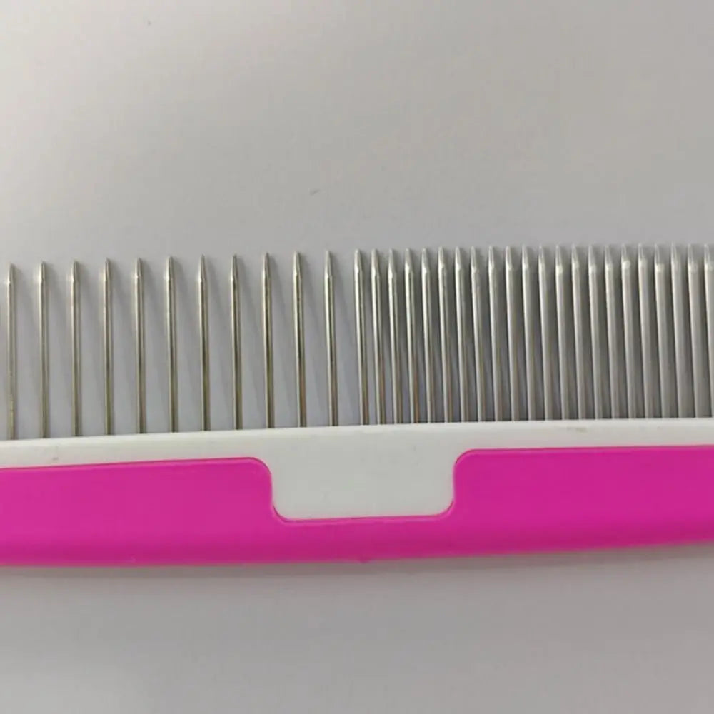 Stainless Steel Pet Open Knot Comb Professional Pet Supplies Single Row Grooming Shedding Tools Dog Cat Pin Comb Pet