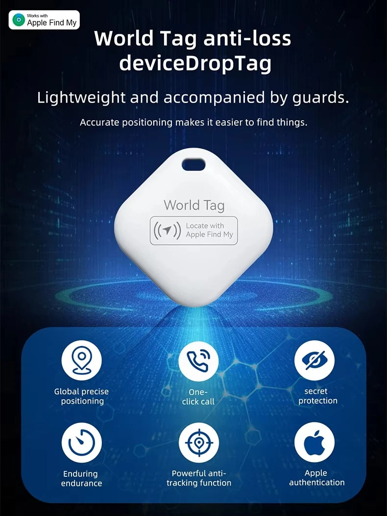 Mini Tracking Device For Apple Find My Key Smart iTag Child Finder Pet Car GPS Lost Tracker Smart Bluetooth Tracker IOS System