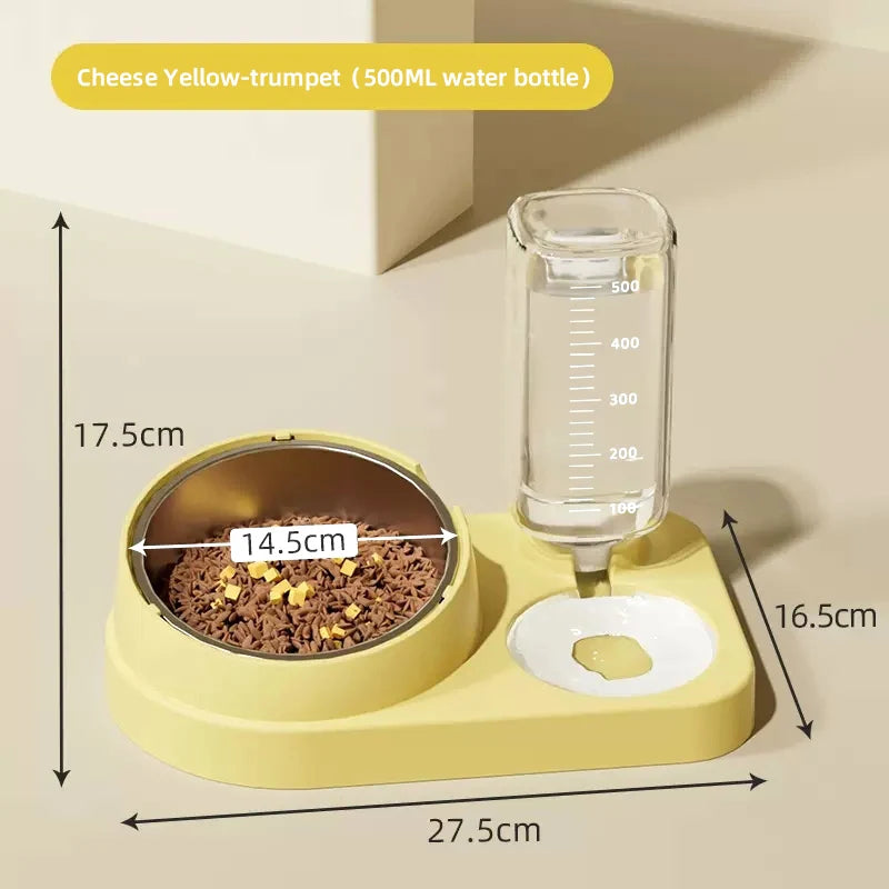 HOOPET Cat Bowl Small Dog Food Feeding Water Drinking Bowls Set for Cats Dogs Pet Feeder Drinker Bowls Pet Supplies