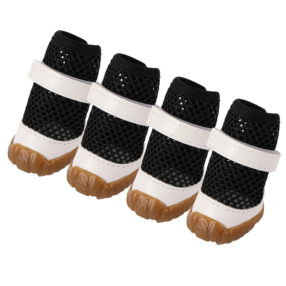 Summer Dog Shoes-Anti-slip Pet Puppy Boots for Small Dogs Breathable Shoes for Small Dogs