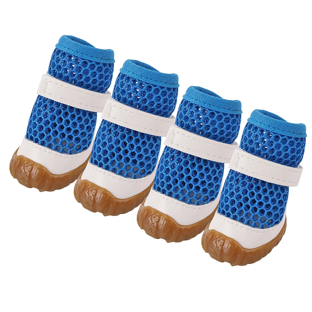 Summer Dog Shoes-Anti-slip Pet Puppy Boots for Small Dogs Breathable Shoes for Small Dogs