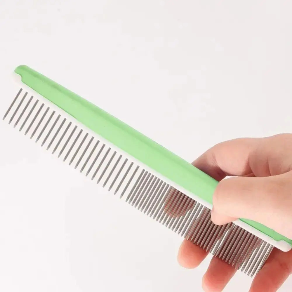 Stainless Steel Pet Open Knot Comb Professional Pet Supplies Single Row Grooming Shedding Tools Dog Cat Pin Comb Pet