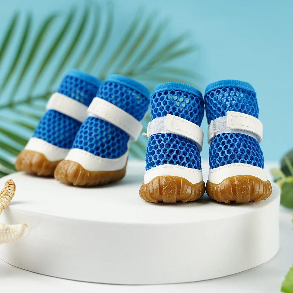 Summer Dog Shoes-Anti-slip Pet Puppy Boots for Small Dogs Breathable Shoes for Small Dogs