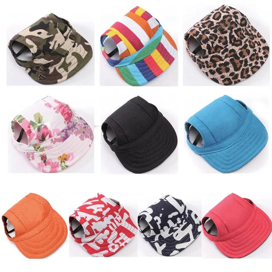 Pet Hat Dog Hat Baseball Hat Sunny Days- Canvas Dog Cap For Pets Dog Outdoor Accessories
