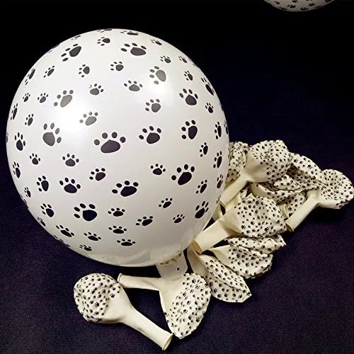 Dog Paw Balloons Arch Garland Blue Orange White Paws Air Globos Bone Foil Balloon for Baby Shower Birthday Party Decor