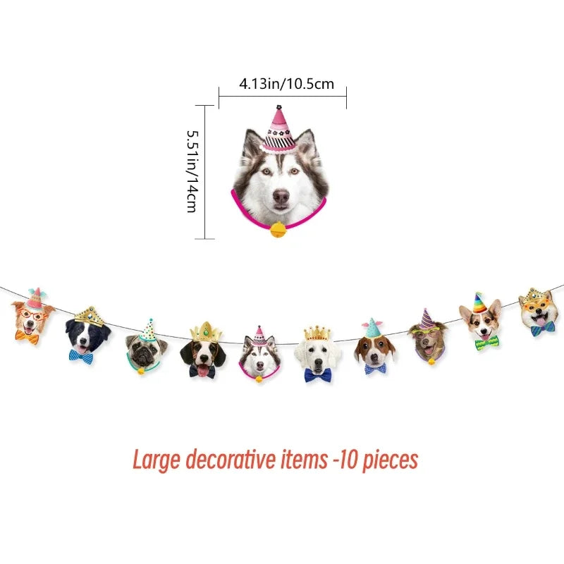 Pet Birthday Dress Set Banner Cat Dog Happy Birthday Party Decoration Exquisite Cute Adding A Joyful Atmosphere Multiple Options