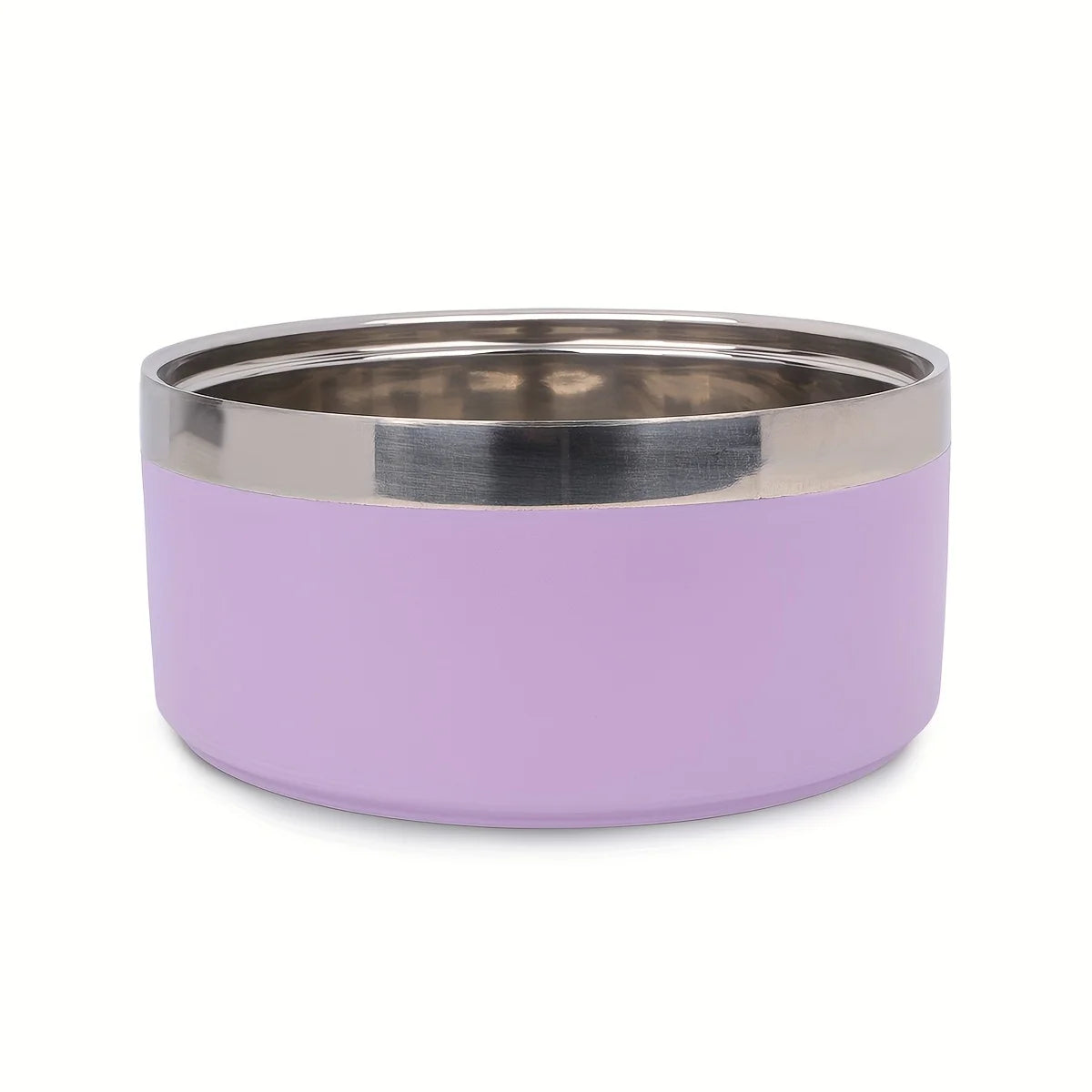 Premium Dog Bowl Stylish Large Capacity Pet Bowl Thickened Double-layer Stainless Steel Design with Non-Slip Mat for Cats Dogs