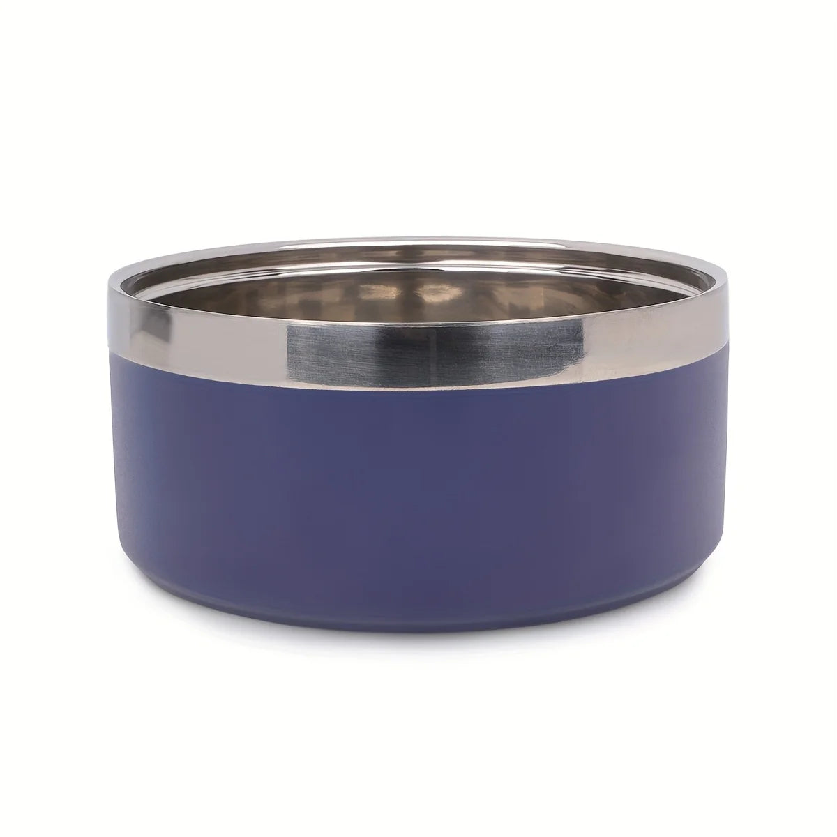 Premium Dog Bowl Stylish Large Capacity Pet Bowl Thickened Double-layer Stainless Steel Design with Non-Slip Mat for Cats Dogs