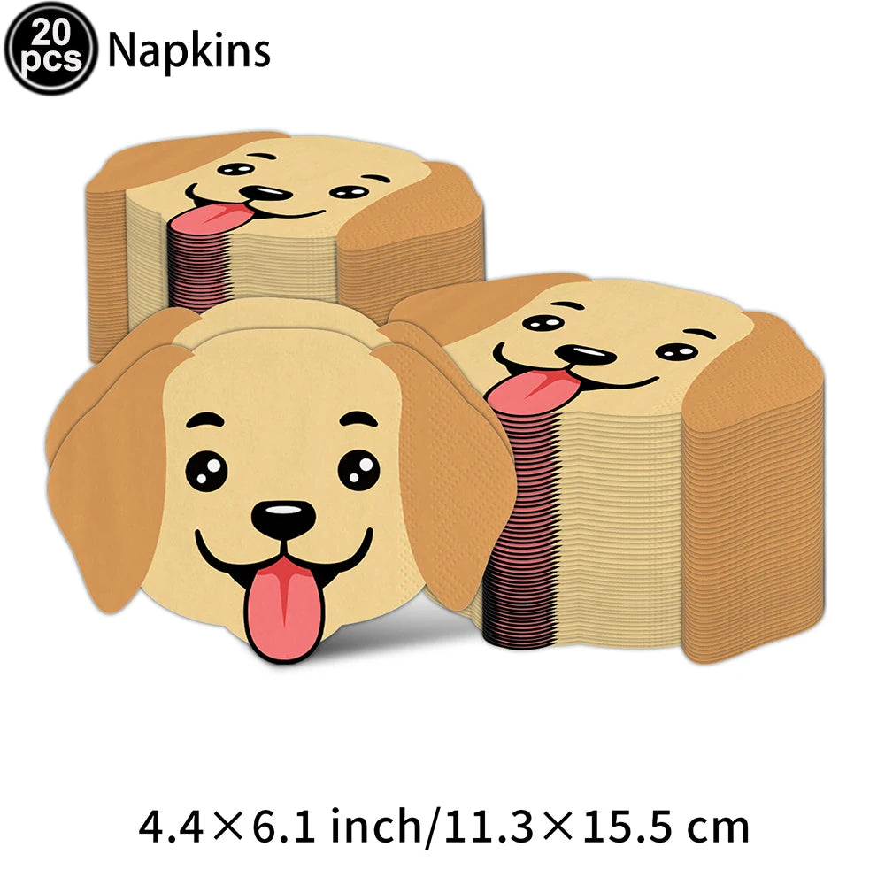Pet Dog Cupcake Toppers Pet Dog Themed Birthday Party Supplies Dogs Face Cake Toppers Puppy Theme Birthday Party Decorations