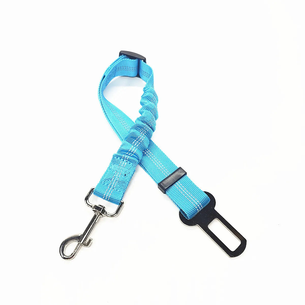 Adjustable Dog Car Seat Belt Harness for Dogs-Nylon Reflective Cushioning Elasticity Car Travel Accessories for Dogs