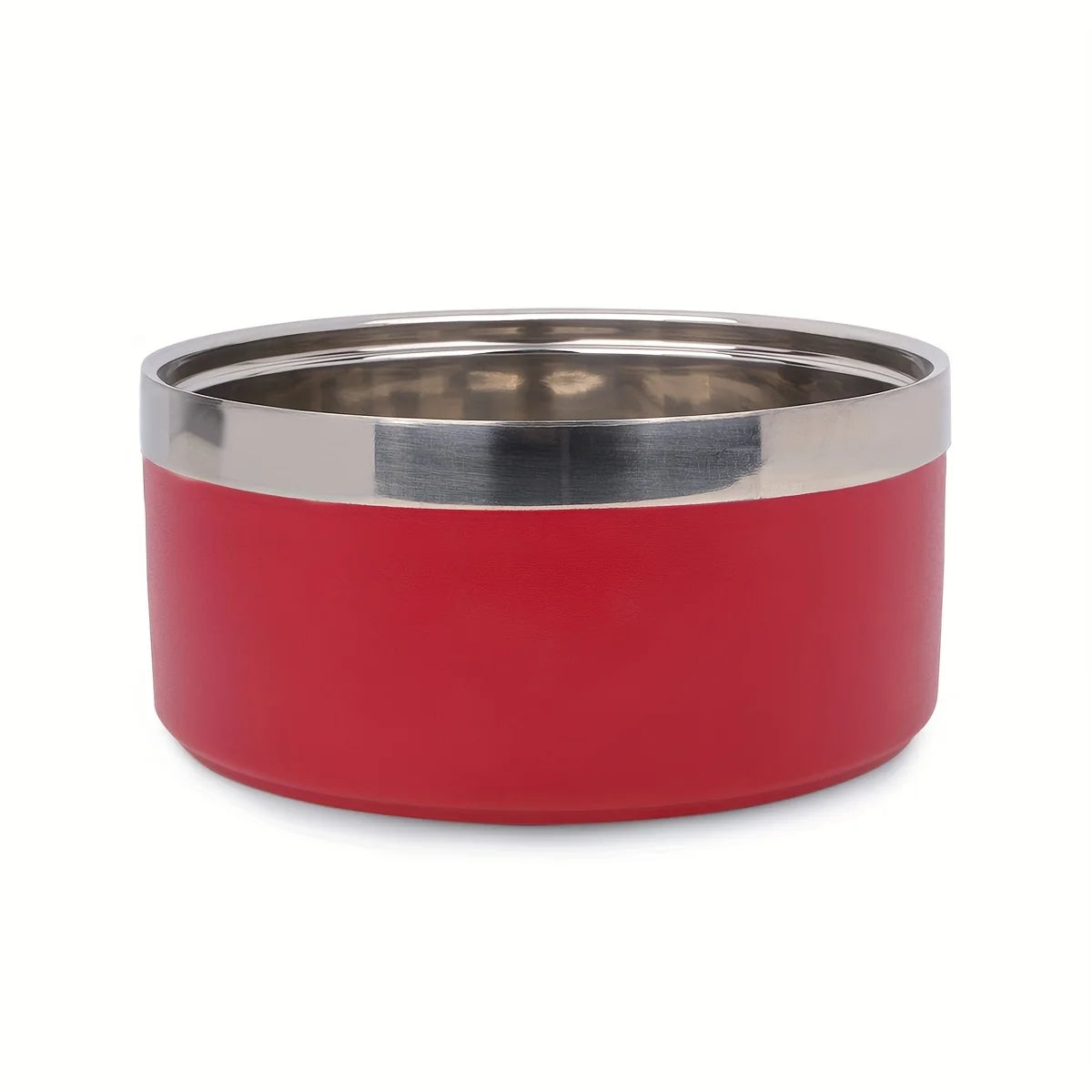 Premium Dog Bowl Stylish Large Capacity Pet Bowl Thickened Double-layer Stainless Steel Design with Non-Slip Mat for Cats Dogs