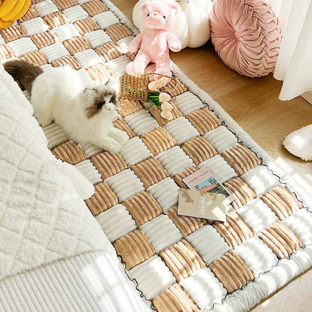 Pet Bed Mat Warm Pet Cat Scratchable Blanket Anti-slip Washable Cushion Sofa Couch Cover Protector For Dogs/Cats
