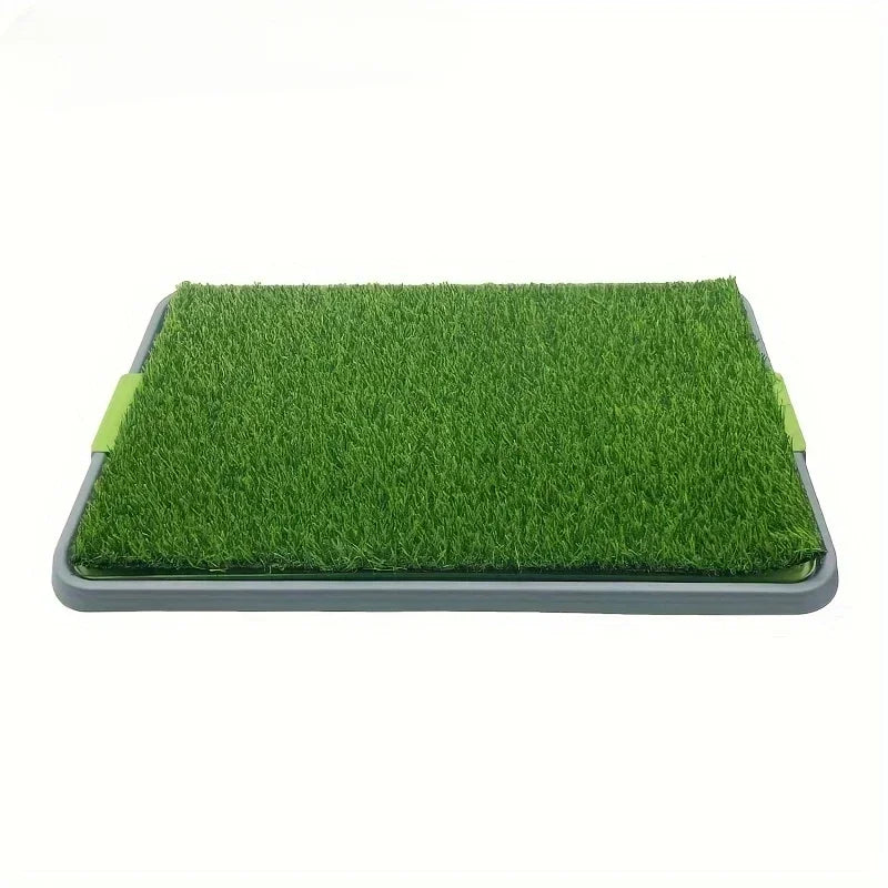 Pet Dog Toilet Dog Potty Pan Artificial Grass Pee Pad Removable Anti-Splash Large Dog Urinal Puppy Kitten Urine Cleaning Tool