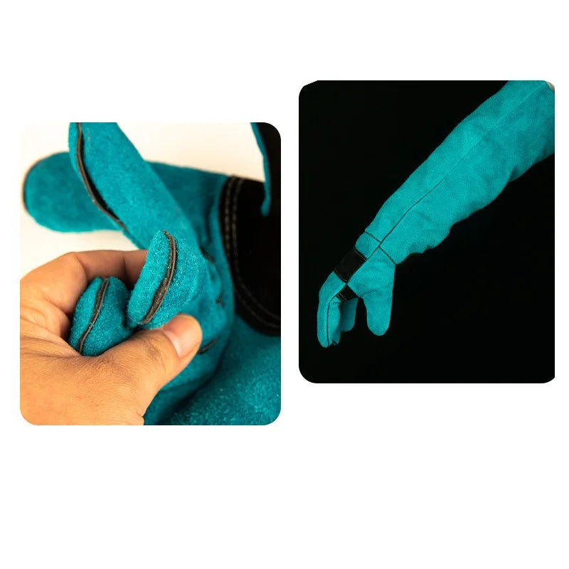 Animal Bite Resistant Protection Gloves Bite Proof for Bathing,Grooming,Welding,Dog/Cat/Bird/Snake/Lizard/Reptile Scratch/Bite