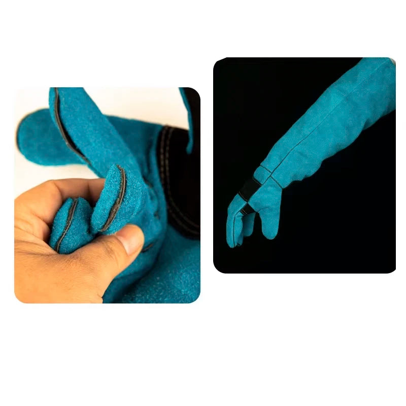 Animal Bite Resistant Protection Gloves Bite Proof for Bathing,Grooming,Welding,Dog/Cat/Bird/Snake/Lizard/Reptile Scratch/Bite