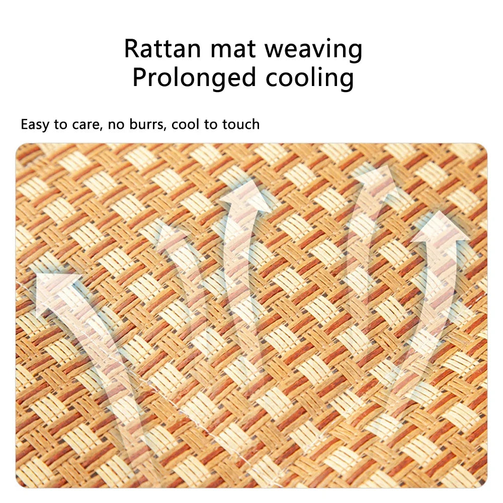 Summer Cat Nest Pet Cooling Mat Dog Cooling Sofa Breathable Pad Moistureproof Rattan Wear Cat Puppy Basket Mats cama para