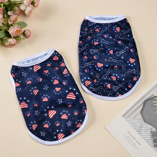 Summer Pet Dog Vest for Small Medium Cats Dogs Clothes Hiking Breathable Mesh Puppy Kitten Sleeveless T-shirt Chihuahua Outfits