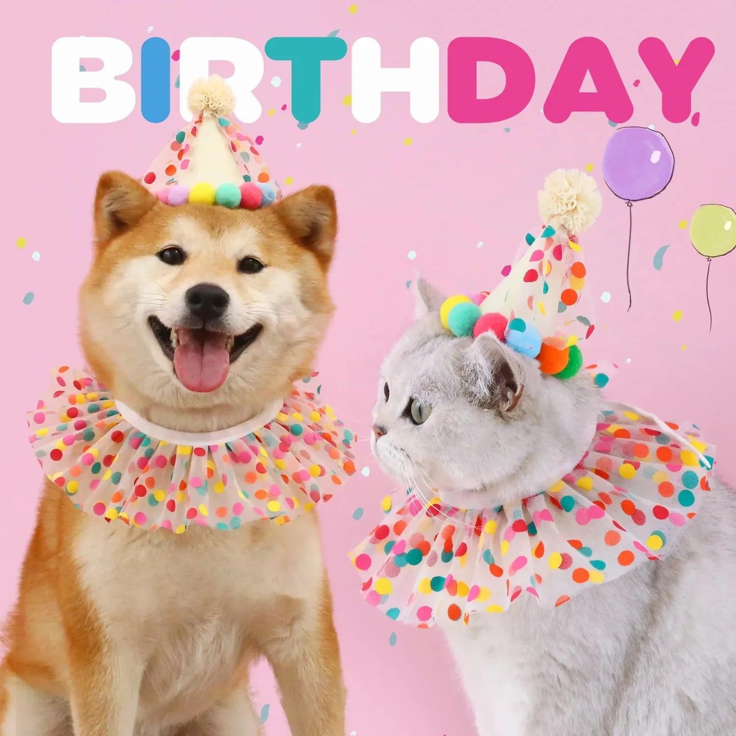 Pet Birthday Dress Set Banner Cat Dog Happy Birthday Party Decoration Exquisite Cute Adding A Joyful Atmosphere Multiple Options