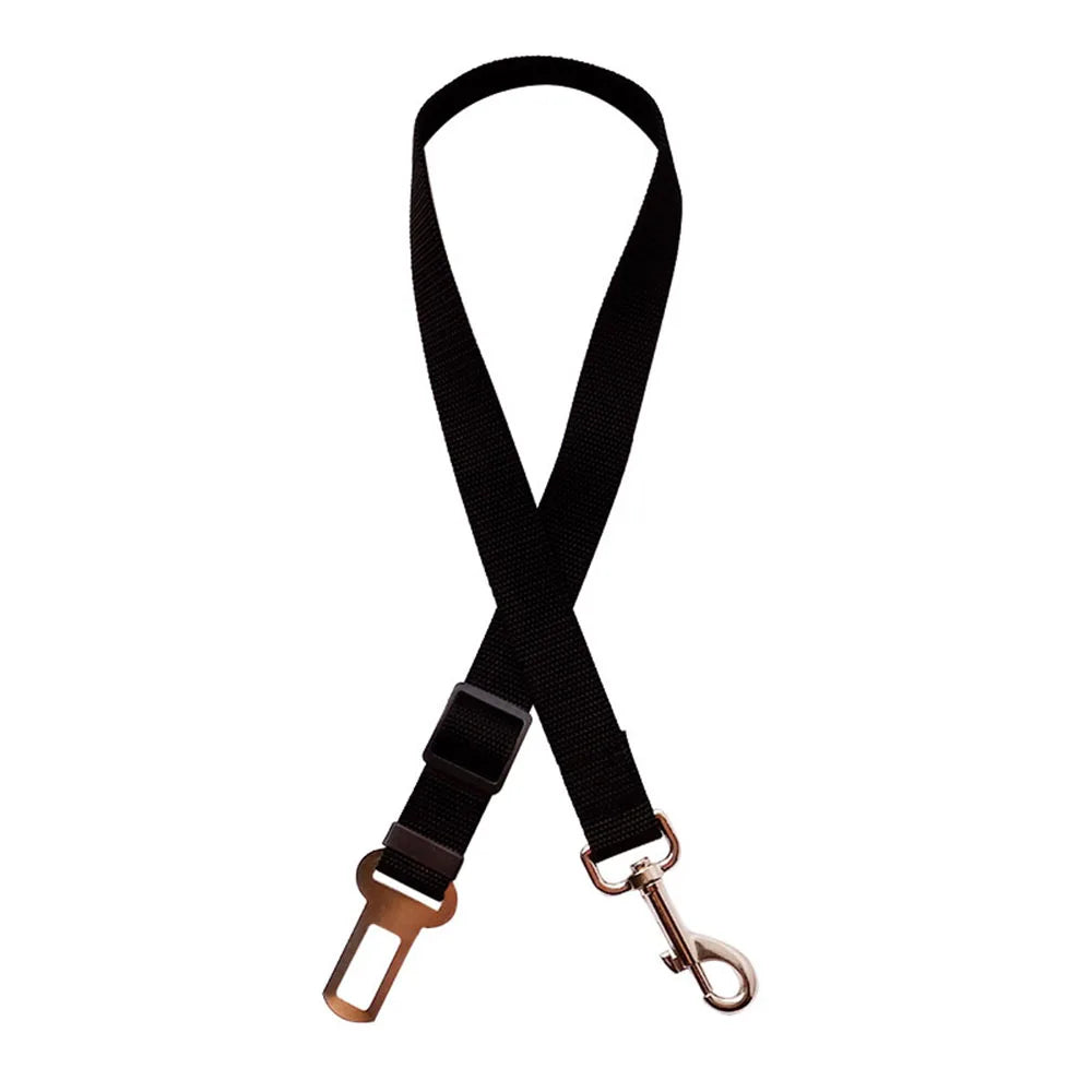 Adjustable Dog Car Seat Belt Harness for Dogs-Nylon Reflective Cushioning Elasticity Car Travel Accessories for Dogs