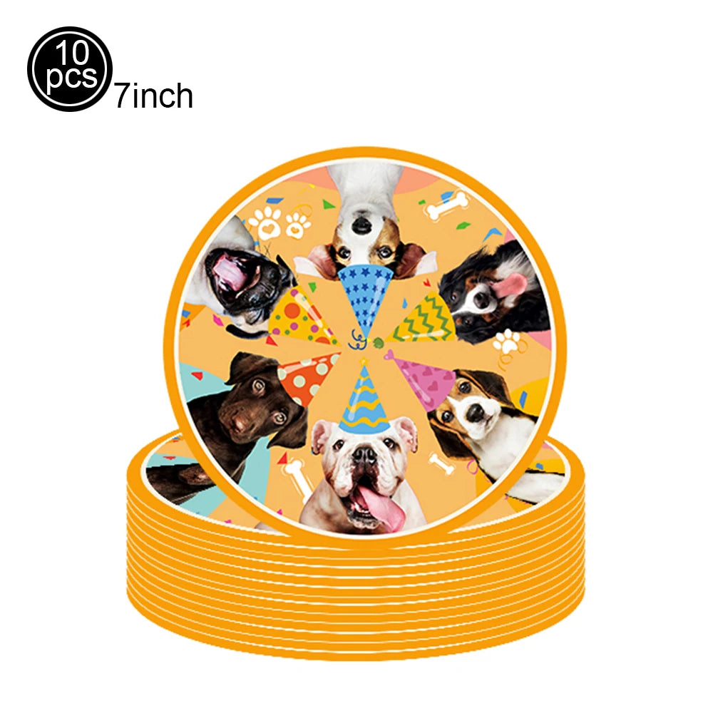 Pet Dog Cupcake Toppers Pet Dog Themed Birthday Party Supplies Dogs Face Cake Toppers Puppy Theme Birthday Party Decorations