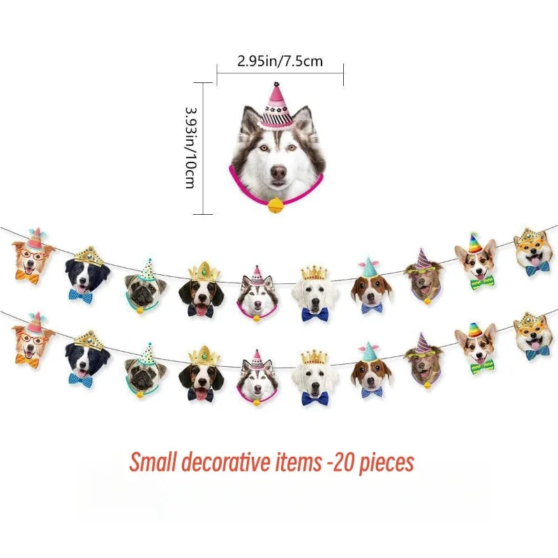 Pet Birthday Dress Set Banner Cat Dog Happy Birthday Party Decoration Exquisite Cute Adding A Joyful Atmosphere Multiple Options