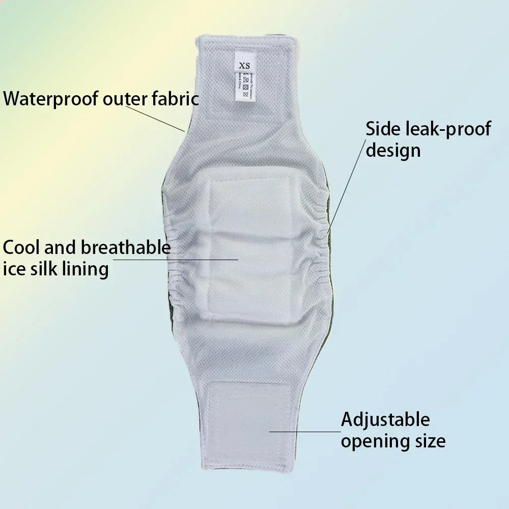 Reusable Male Dog Diapers - Leak-Proof, Washable, Comfortable Cotton Belly Bands for Pets