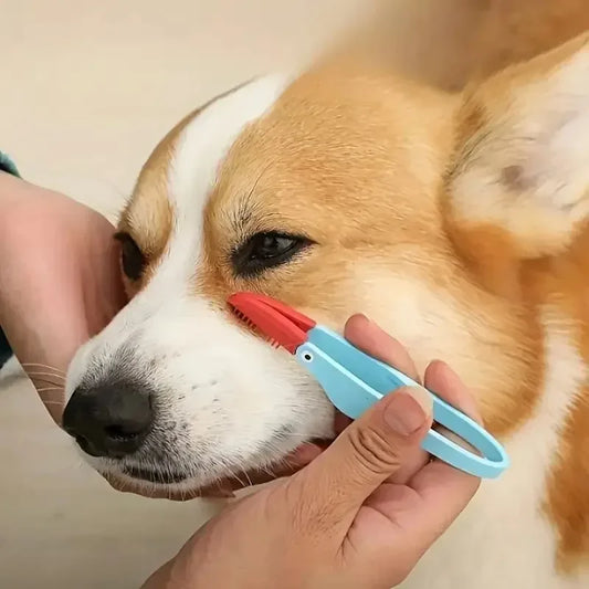 Soft Silicon Tear Brush Eye Cleaning Comb for Cats and Dogs-Eye Clip Soft Brush Pet Supplies
