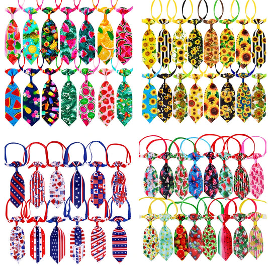 10pcs Dog Tie Small Dog Grooming Accessories- Bowties/Neckties Small Dog Puppy Bow Tie Pet Supplies For Small Dogs