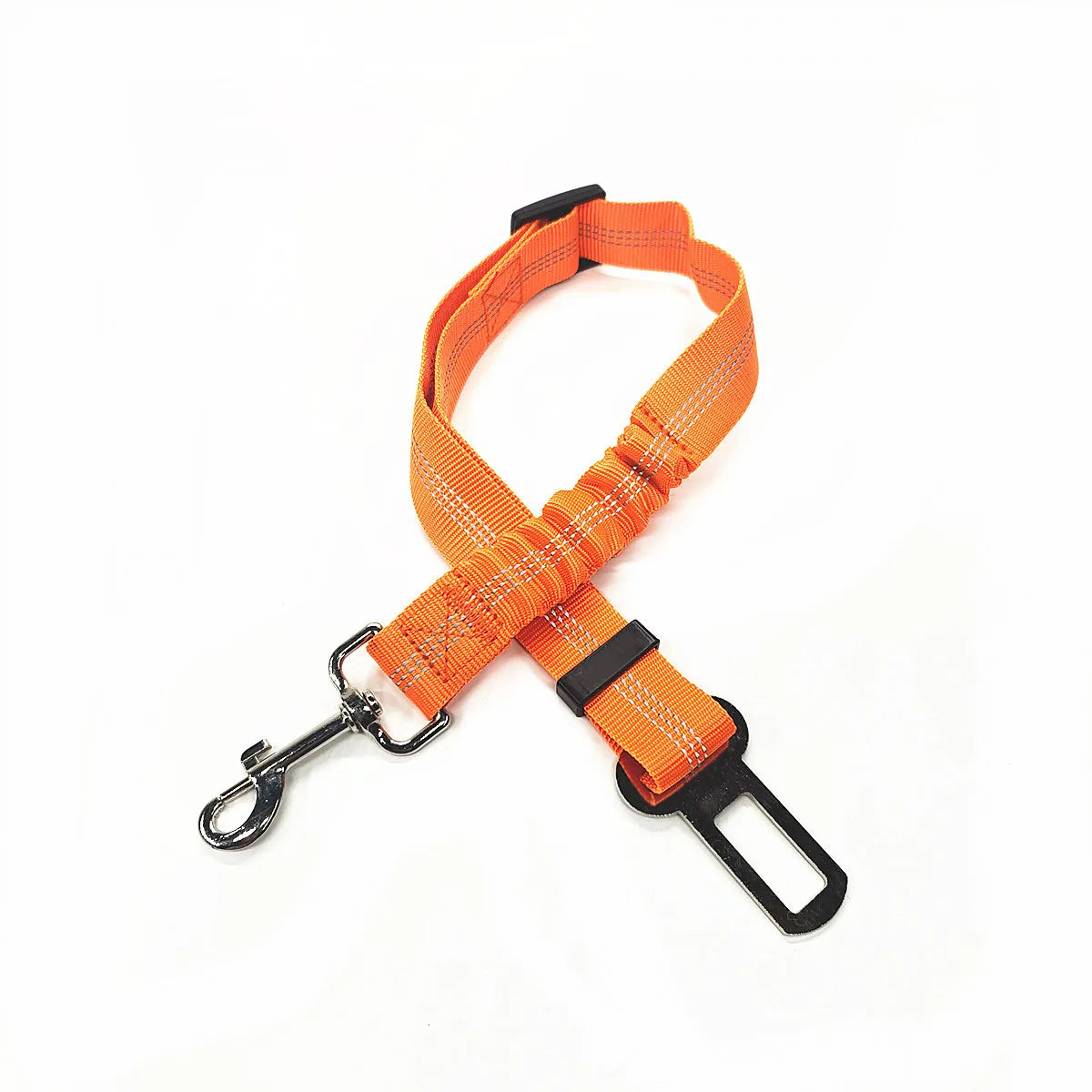 Adjustable Dog Car Seat Belt Harness for Dogs-Nylon Reflective Cushioning Elasticity Car Travel Accessories for Dogs