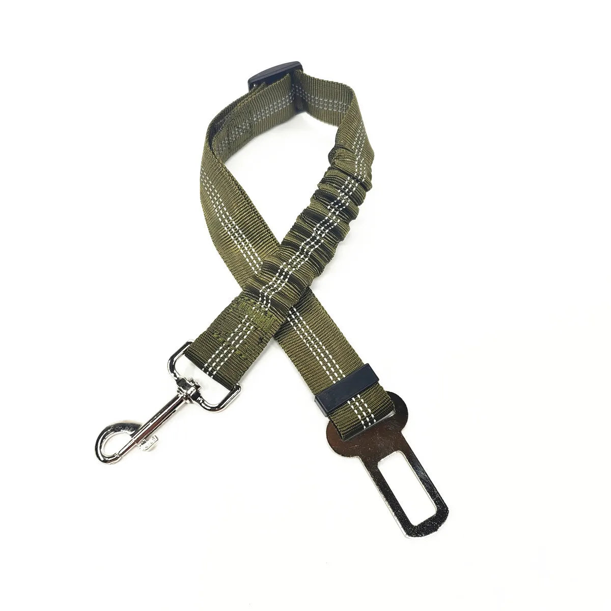 Adjustable Dog Car Seat Belt Harness for Dogs-Nylon Reflective Cushioning Elasticity Car Travel Accessories for Dogs