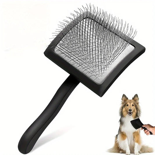Extra Long Pin Dog Slicker Brush For Grooming Doodle Hair, Shedding Pet Grooming Brush for Cats and Dogs Combs