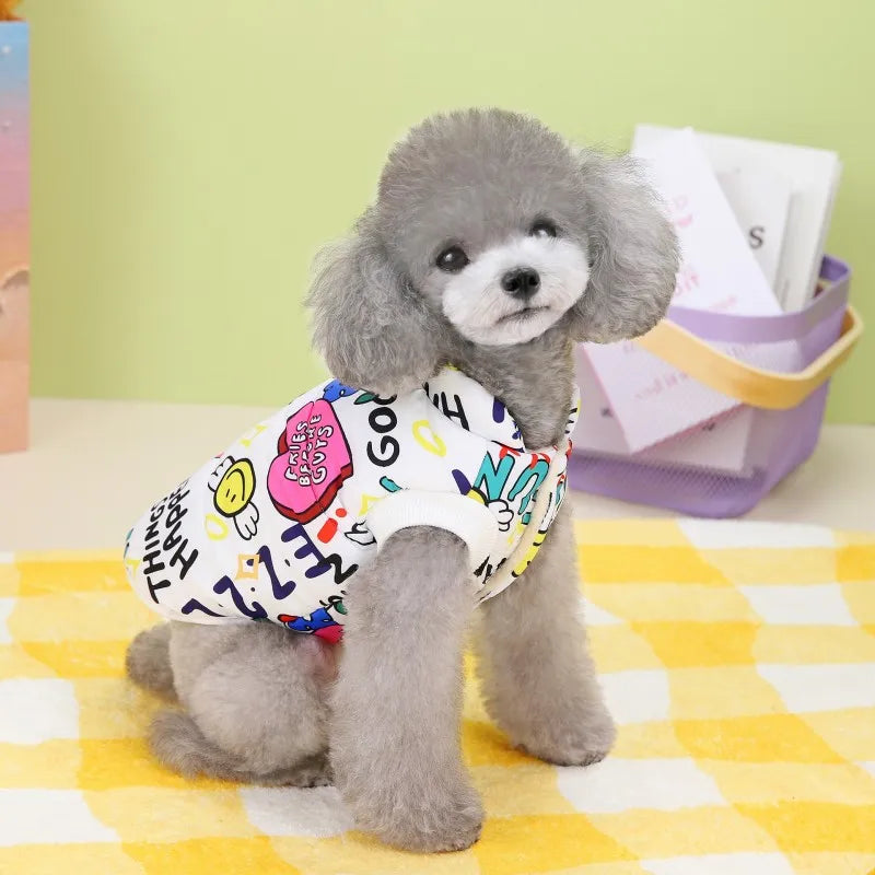 Winter Dog Jacket Waterproof Pet Coat 2025 Dog Clothes Luxury Print Parkas Pet Outdoor Warm Vest Dog Apparel