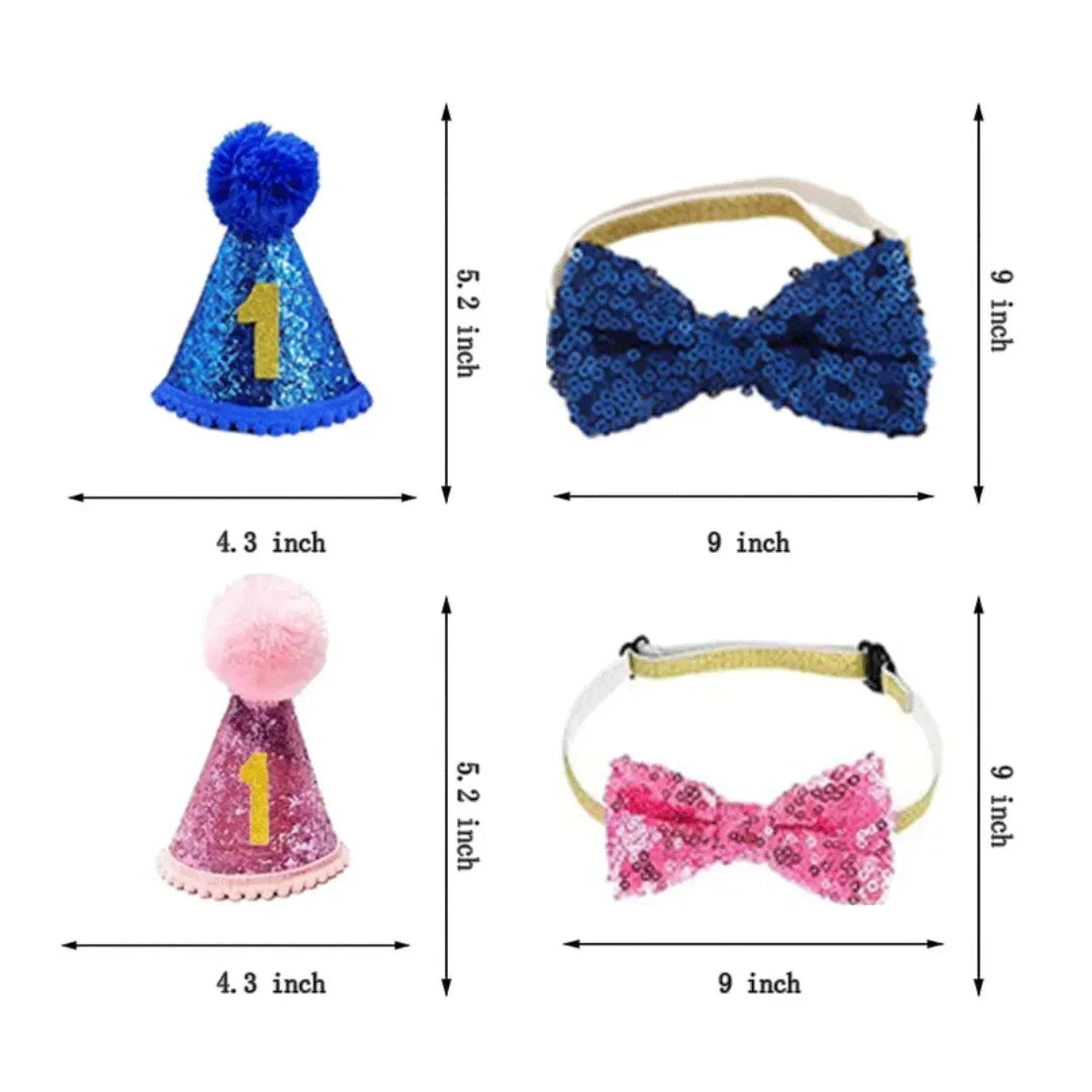 Pet Birthday Dress Set Banner Cat Dog Happy Birthday Party Decoration Exquisite Cute Adding A Joyful Atmosphere Multiple Options